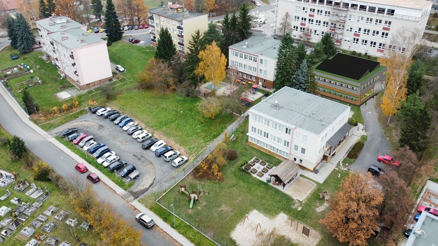 Vizualizace nového pavilonu mateřské školy
